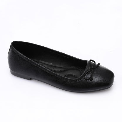 Simple Upper Bow Shiny Ballerina