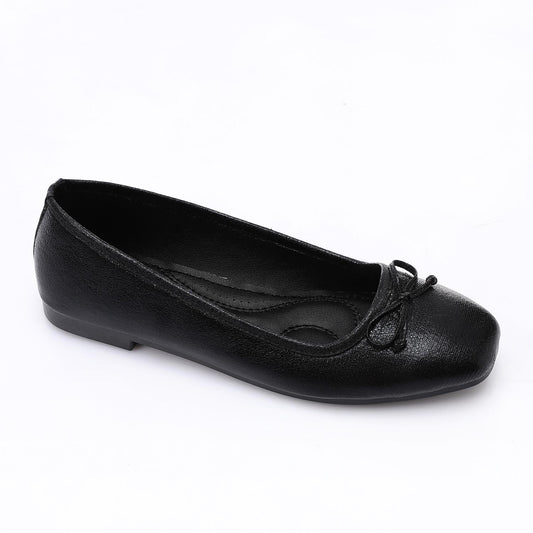 Simple Upper Bow Shiny Ballerina