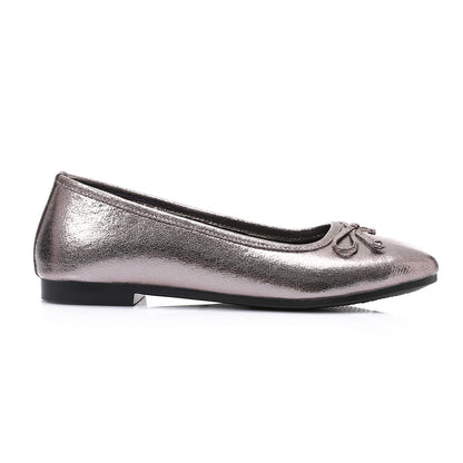 Simple Upper Bow Shiny Ballerina