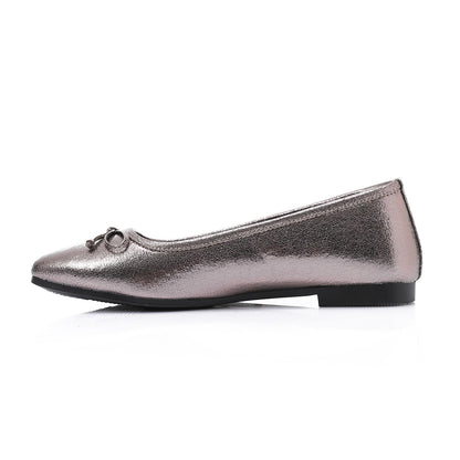 Simple Upper Bow Shiny Ballerina