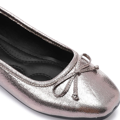 Simple Upper Bow Shiny Ballerina