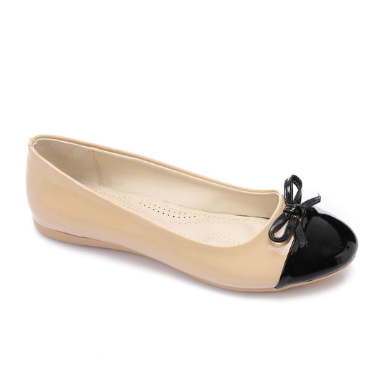 Simple Bow Bi-Tone Ballerina