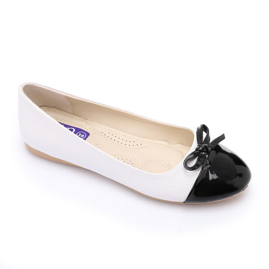 Simple Bow Bi-Tone Ballerina