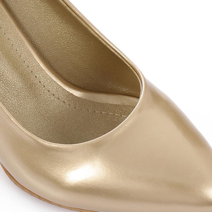 Plain Leather High Heels