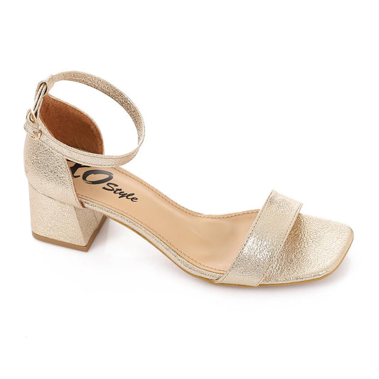 Square Toe Sandal with Block Heel