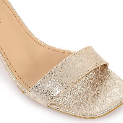 Square Toe Sandal with Block Heel