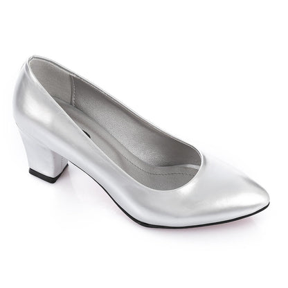 Plain Leather High Heels