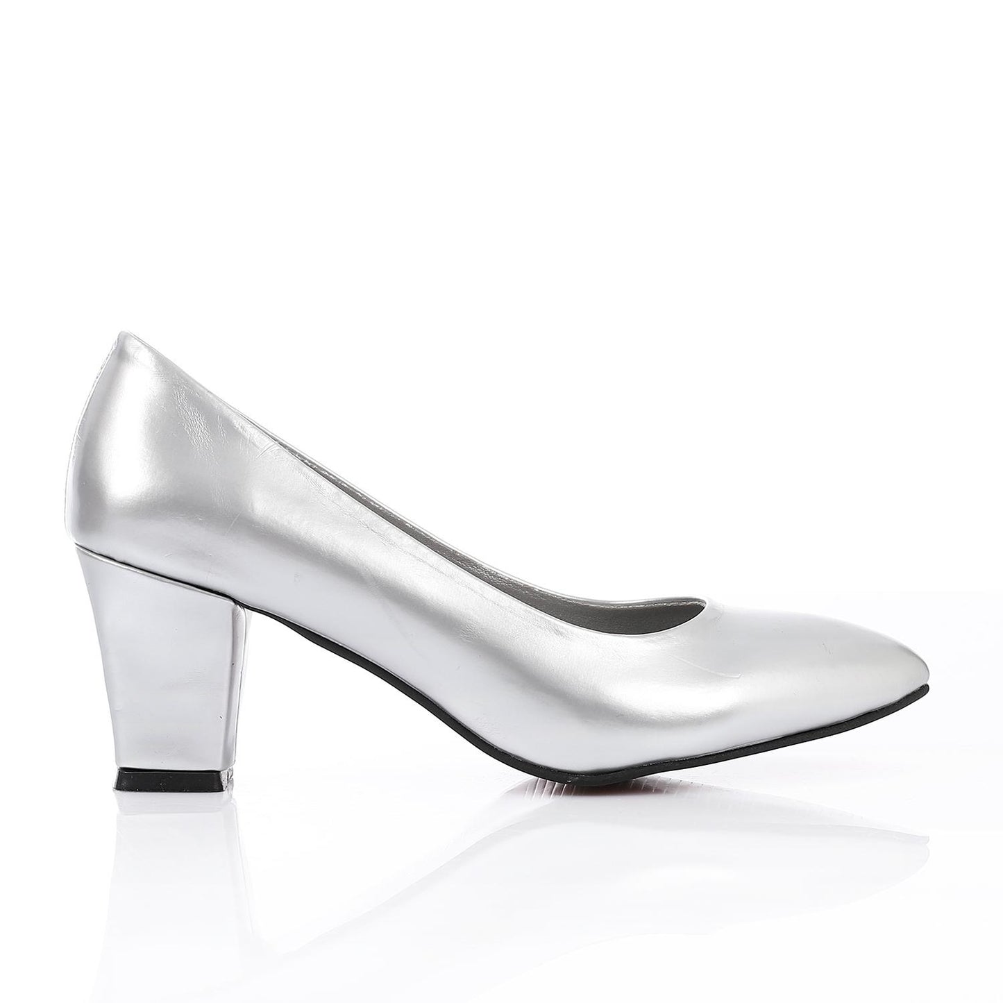 Plain Leather High Heels