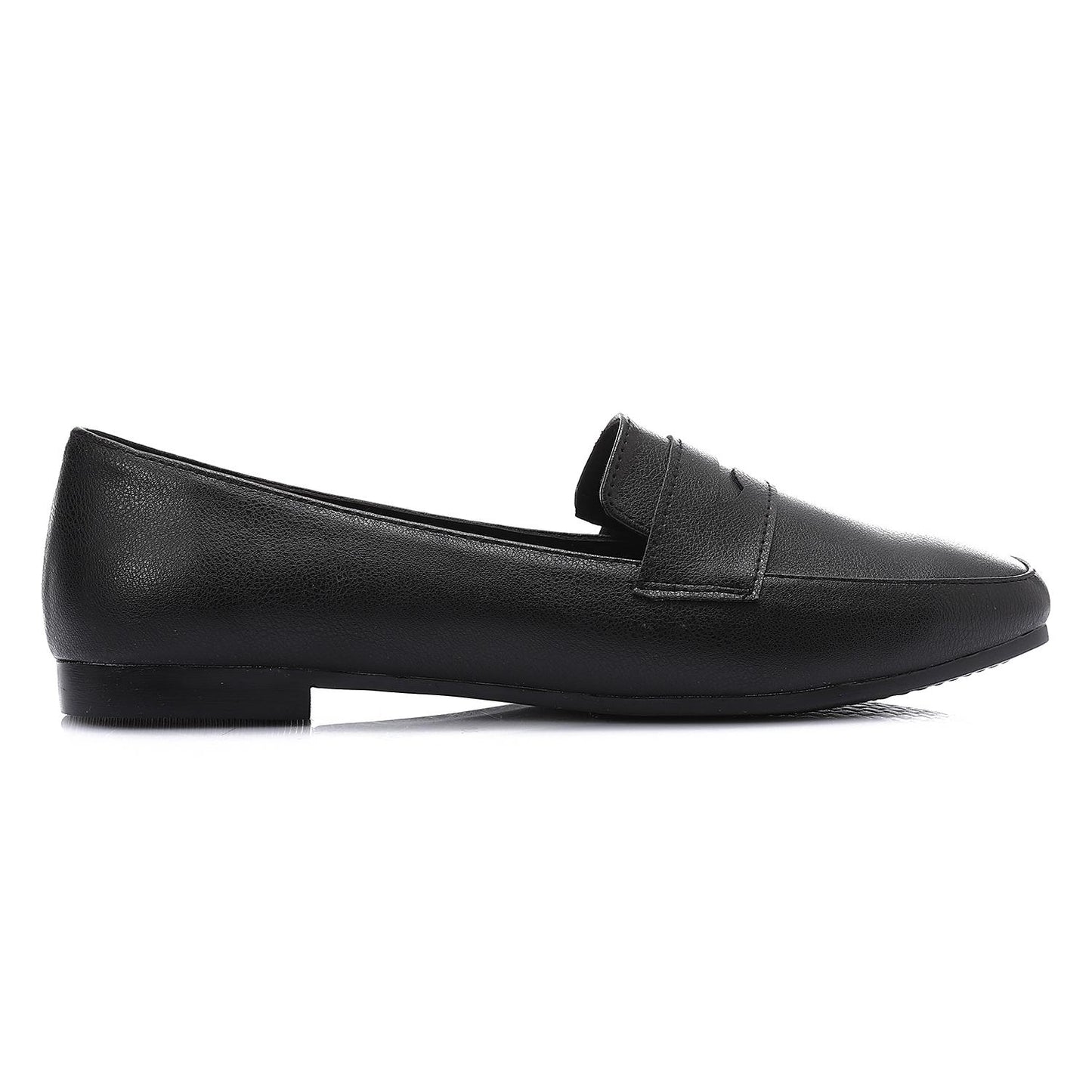 Black Classic Leather Moccasin Shoes