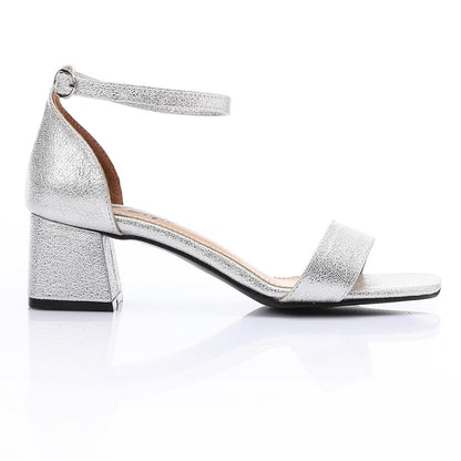 Square Toe Sandal with Block Heel