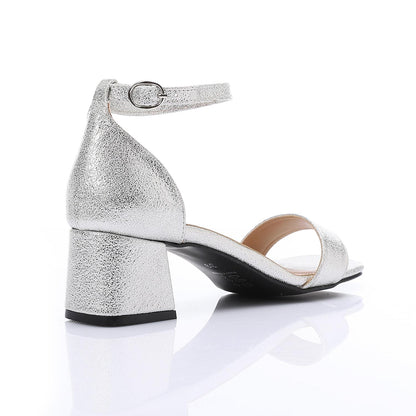 Square Toe Sandal with Block Heel
