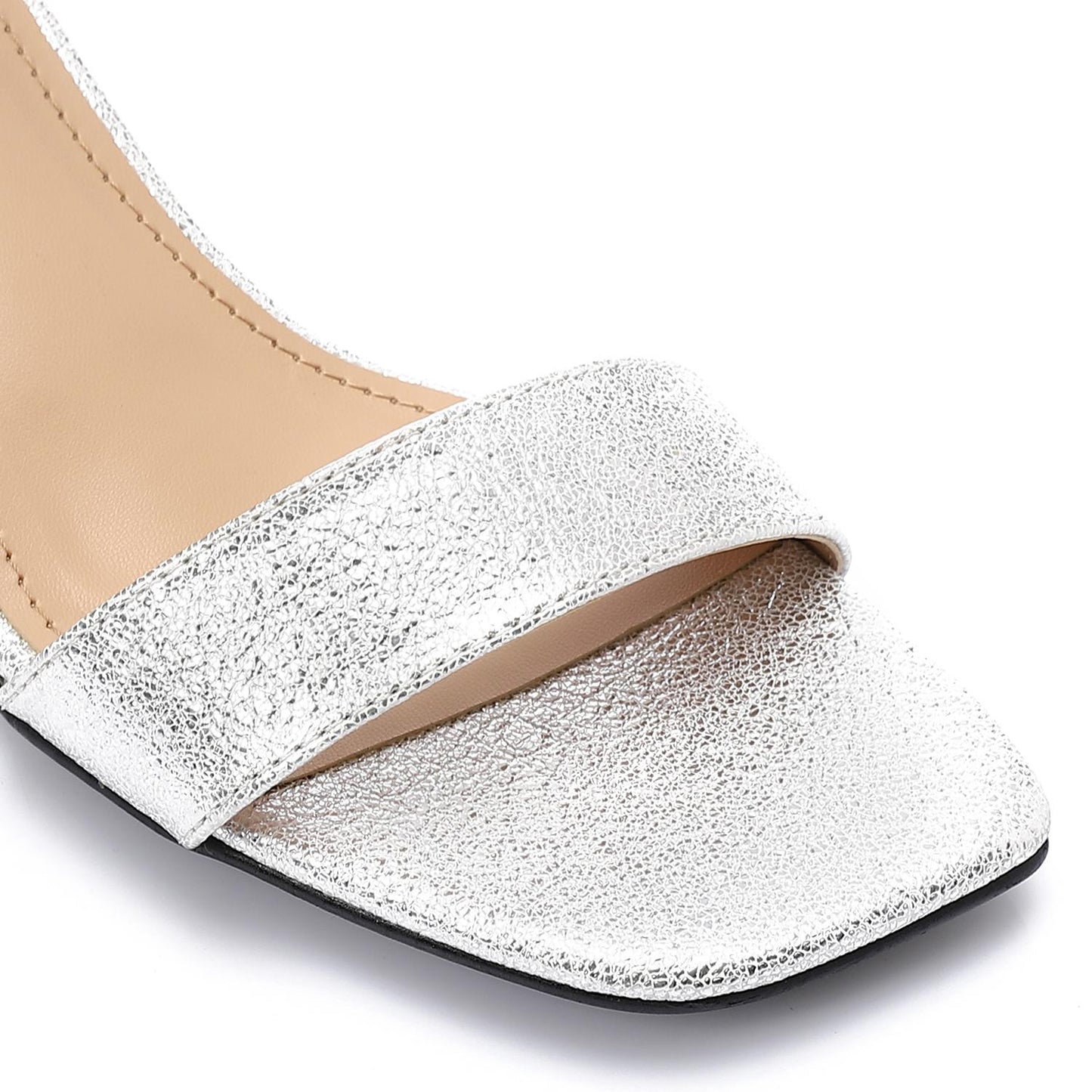 Square Toe Sandal with Block Heel