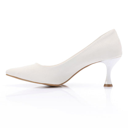 Metallic Textured Leather High Heels