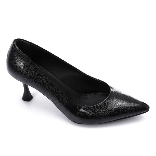Metallic Leather High Heels