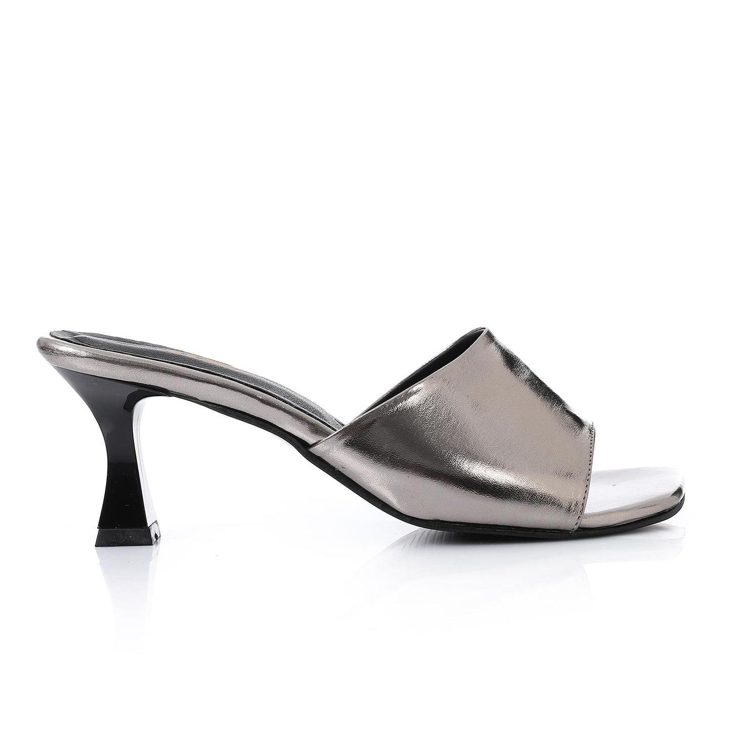Smoky Open Toe Heeled Slipper
