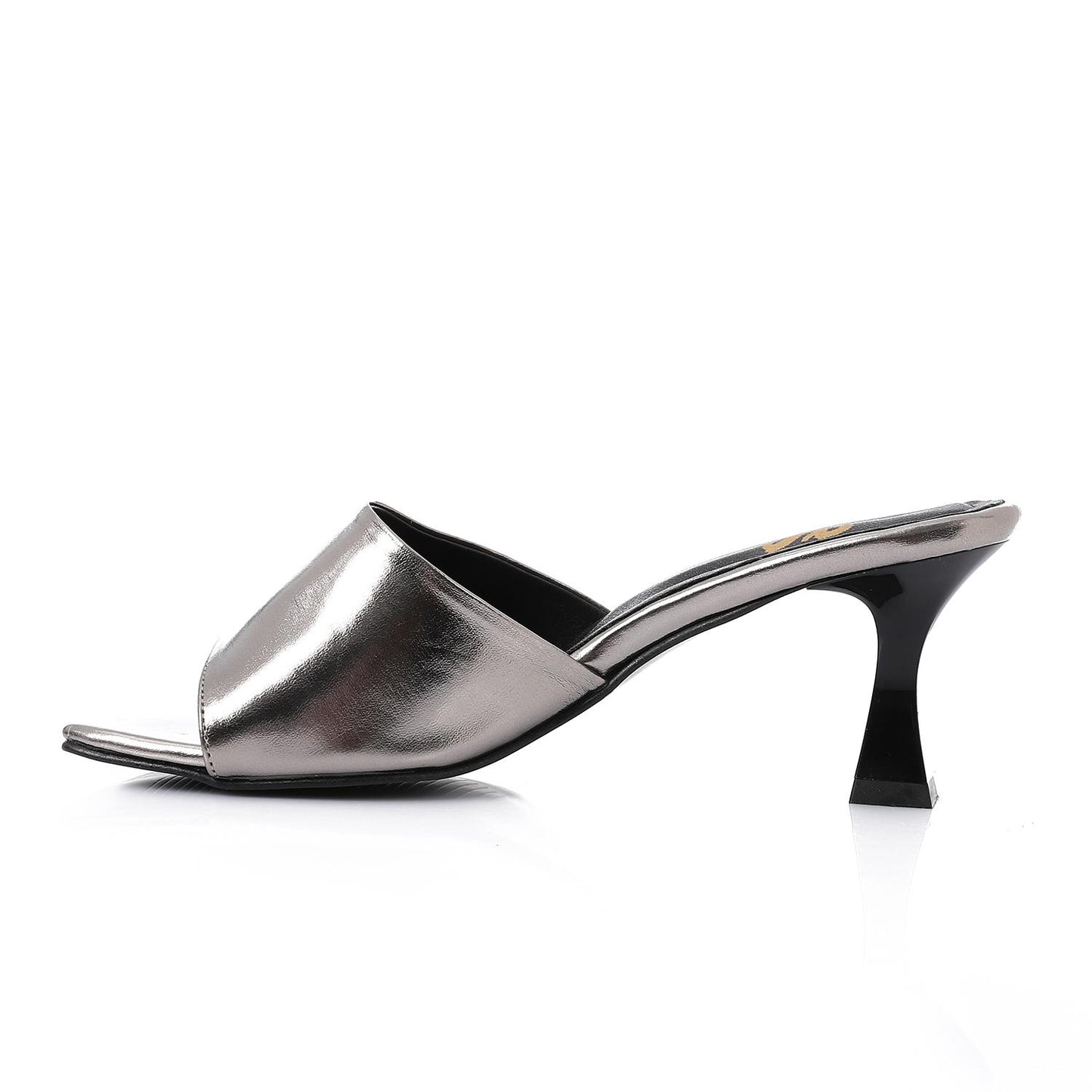 Smoky Open Toe Heeled Slipper
