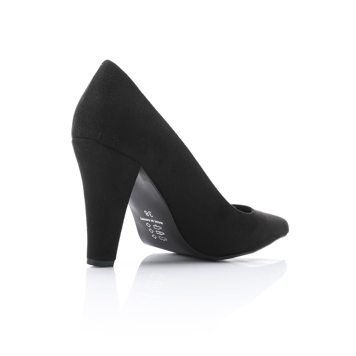 Black Pointed Toe Suede High Heels