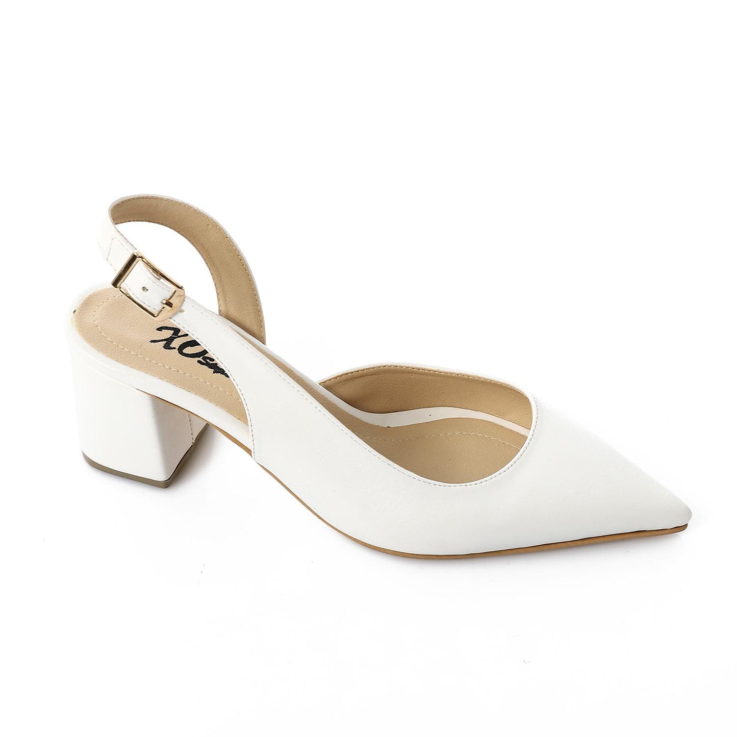 Pointed Toe Block Heels 3cm