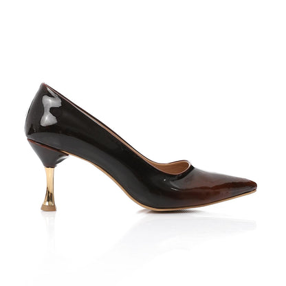 Burgundy Sleek Patent Leather Pumps