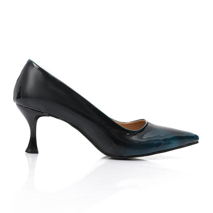 Navy Sleek Patent Leather Pumps