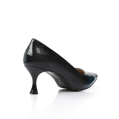Navy Sleek Patent Leather Pumps