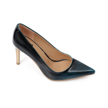 Navy Patent Leather Stiletto High Heels