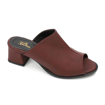 High Heel Mule Sandals Elegant Pointed Toe - 3 CM