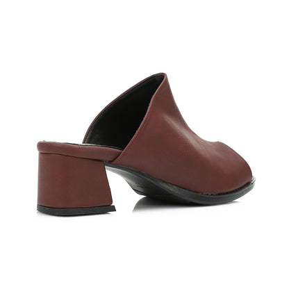 High Heel Mule Sandals Elegant Pointed Toe - 3 CM