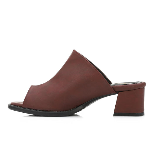 High Heel Mule Sandals Elegant Pointed Toe - 3 CM