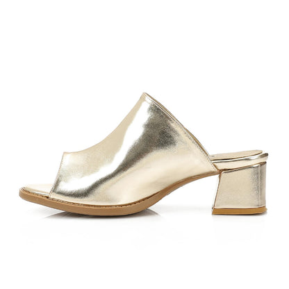 High Heel Mule Sandals Elegant Pointed Toe - 5 CM