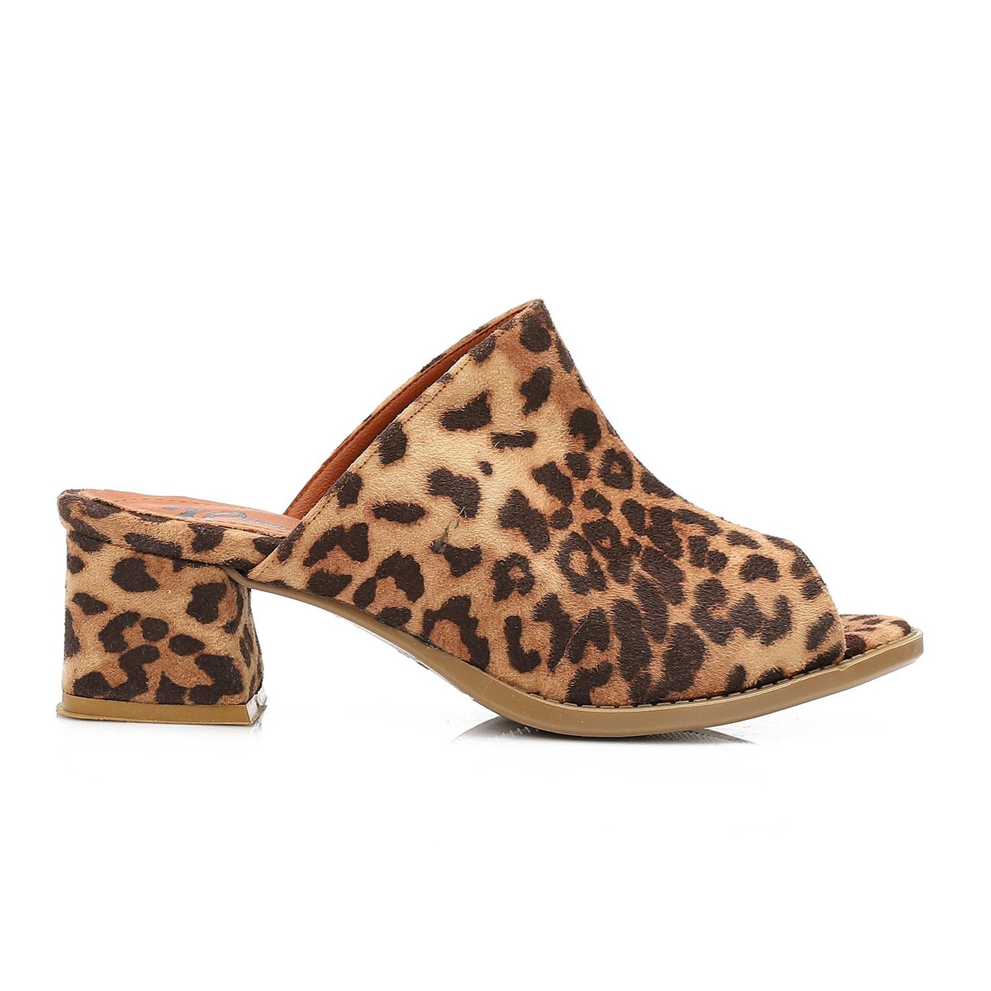 Tiger High Heel Mule Sandals Elegant Pointed Toe - 5 CM