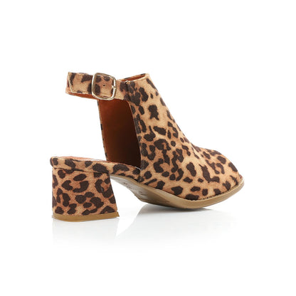 Tiger Printed Sandal - 6 Cm.