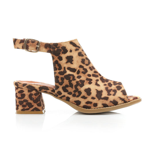 Tiger Printed Sandal - 6 Cm.