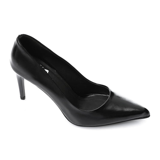 Classic Black Stiletto Pumps - حذاء كلاسيك أسود بكعب رفيع