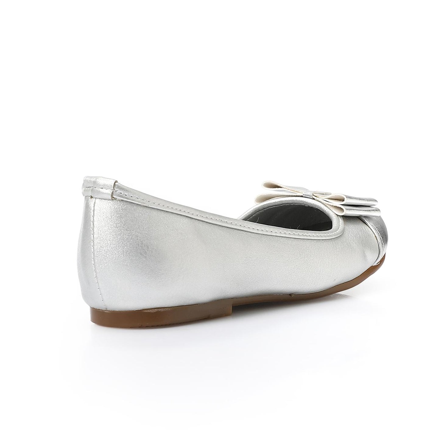 Girls Upper Bow Flat Shoes - حذاء مسطح بفيونكة علوية للبنات
