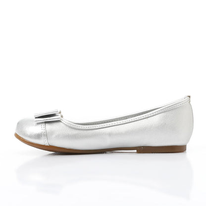 Girls Upper Bow Flat Shoes - حذاء مسطح بفيونكة علوية للبنات