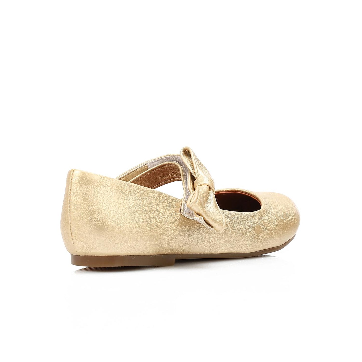 Girls Flat Shoes with Velcro Strap - حذاء مسطح بحزام لاصق للبنات