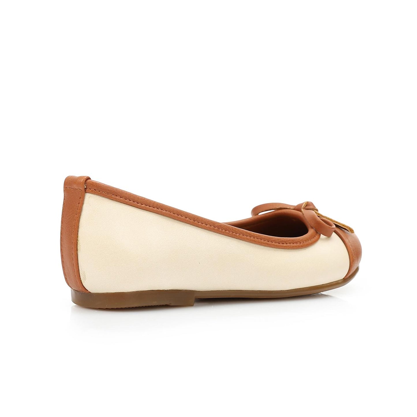 Girls Bi-Tone Flat Shoes - حذاء مسطح بلونين للبنات