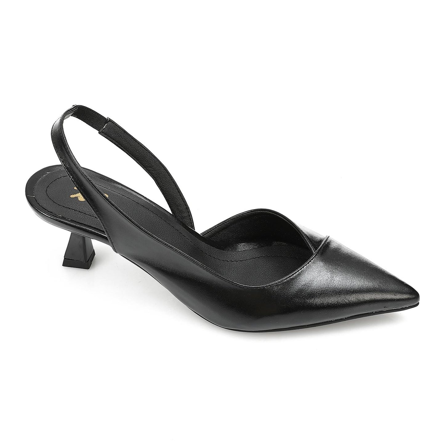 Black Pointed-Toe Pumps - حذاء بكعب عالي أسود بمقدمة مدببة