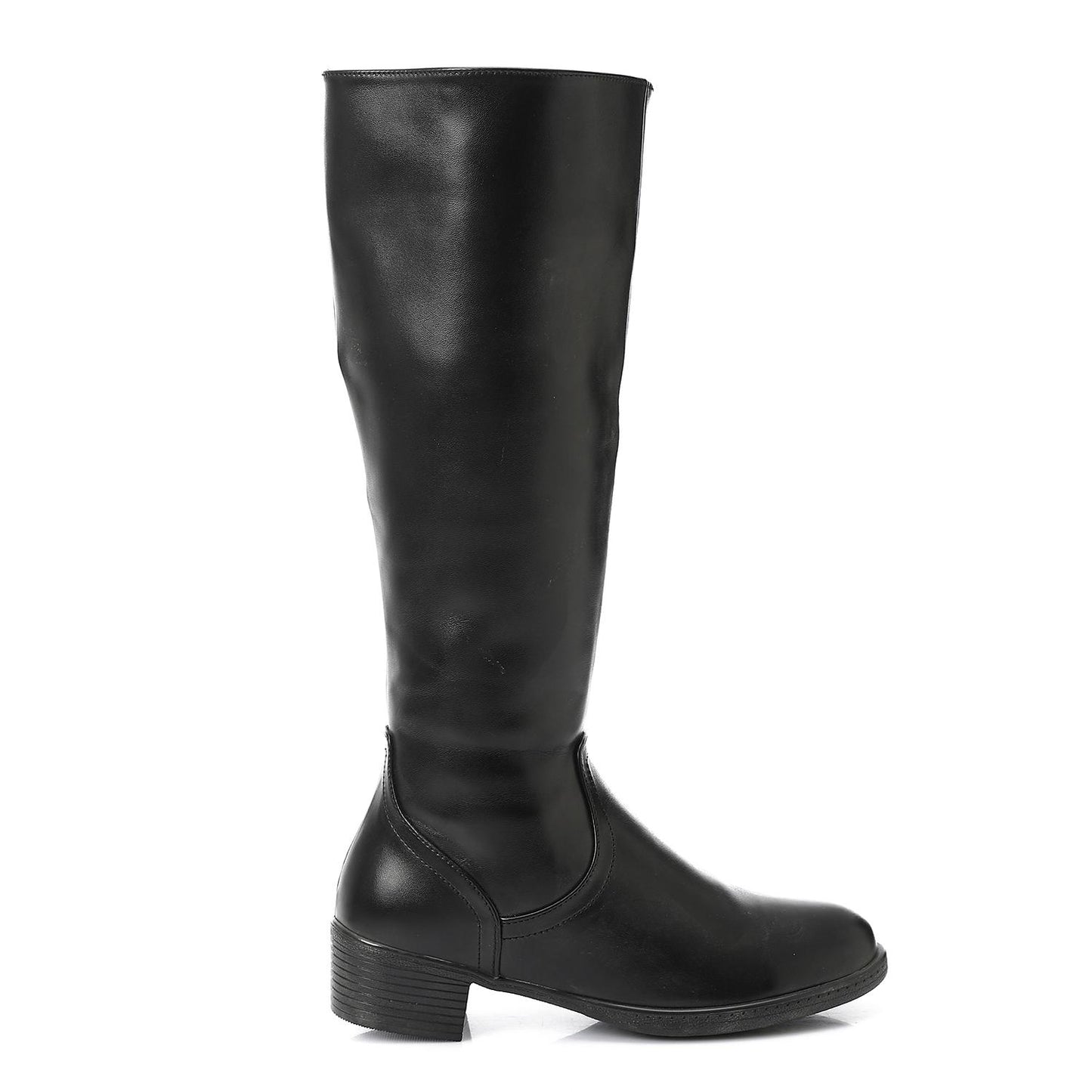 Black Comfy Knee High Boots - بوت للركبة مريح أسود