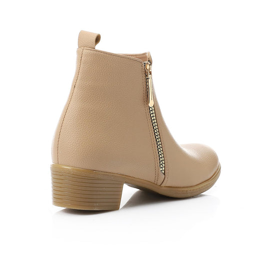 Classic Beige Half Boots