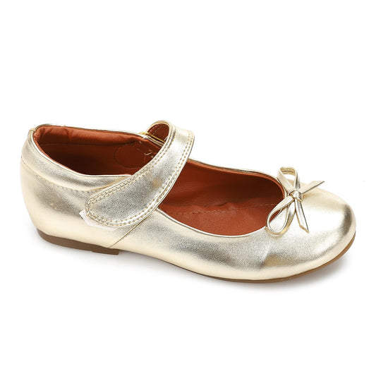 Girls Leather Soft Shoes with Bow