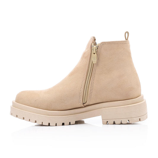 Side Zipper Ankle Boot