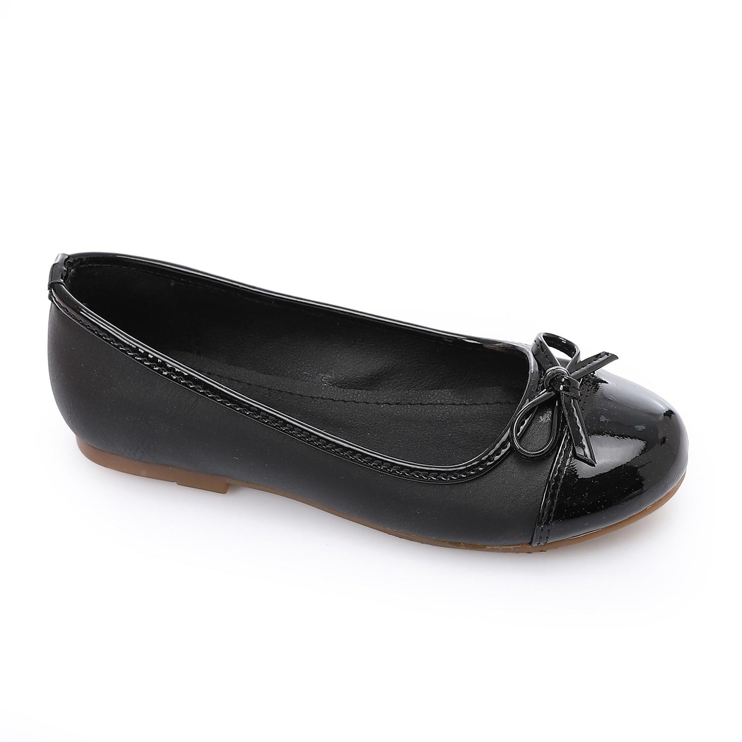 Girls Leather Soft Shoes with Bow