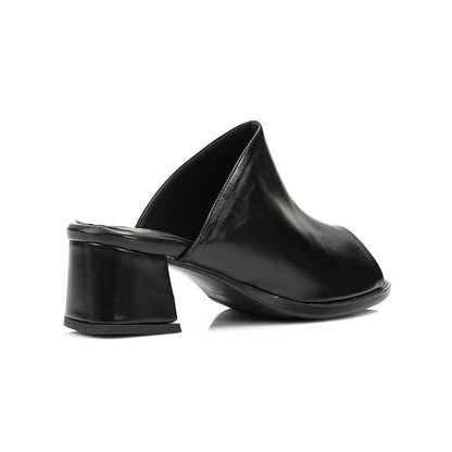 High Heel Mule Sandals Elegant Pointed Toe - 3 CM