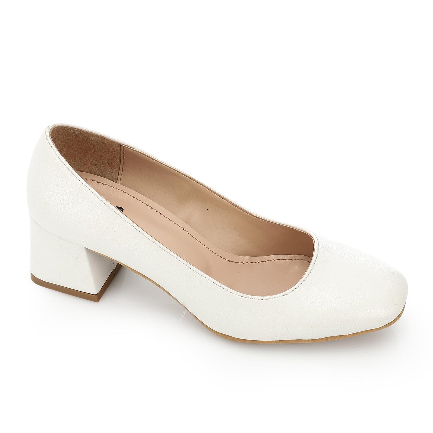 Classic White Pointed-Toe Pumps - 5 CM