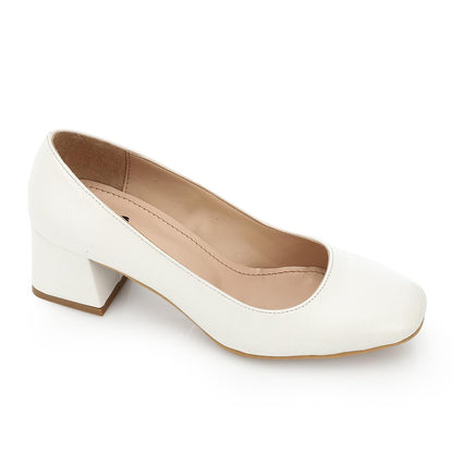 Classic White Pointed-Toe Pumps - 5 CM