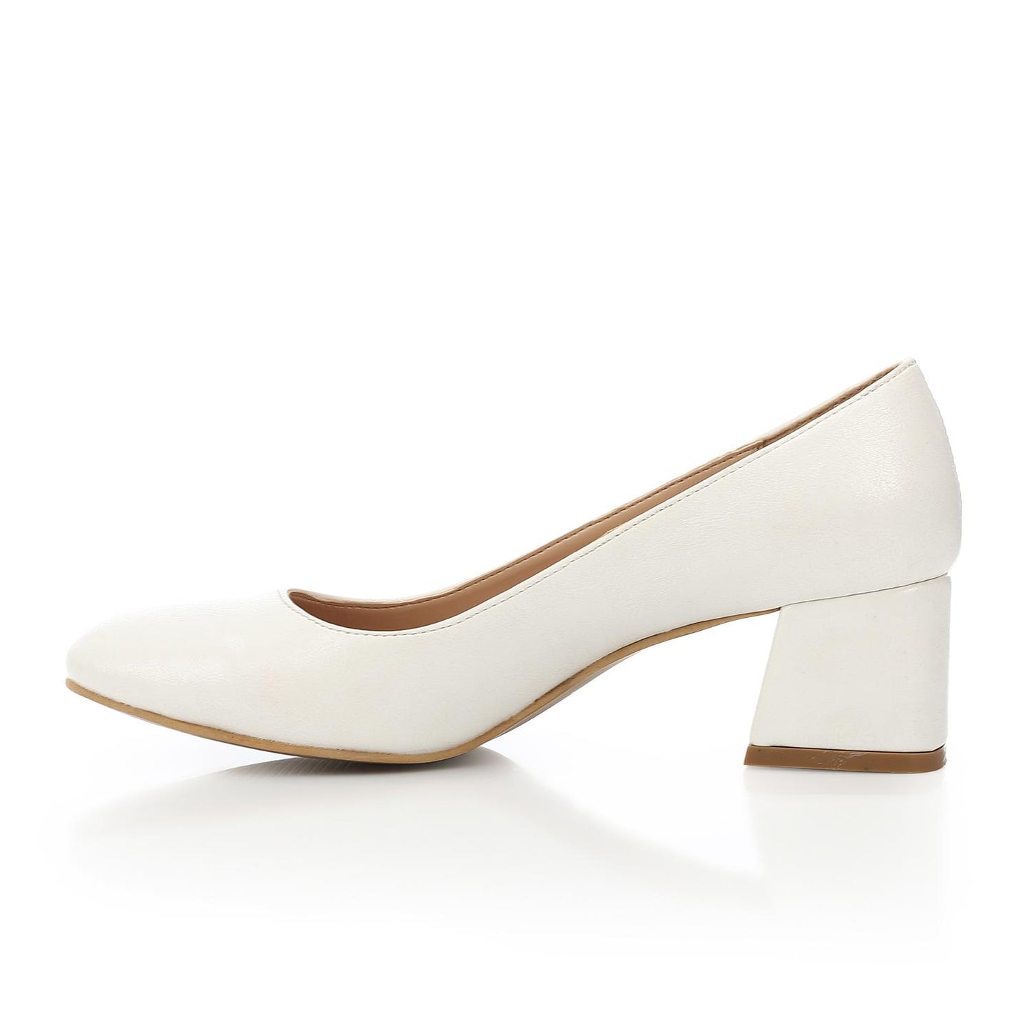Classic White Pointed-Toe Pumps - 5 CM