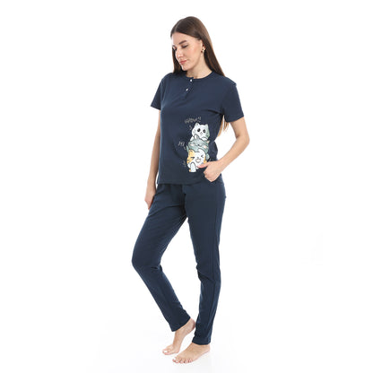 Side Printed Pajama