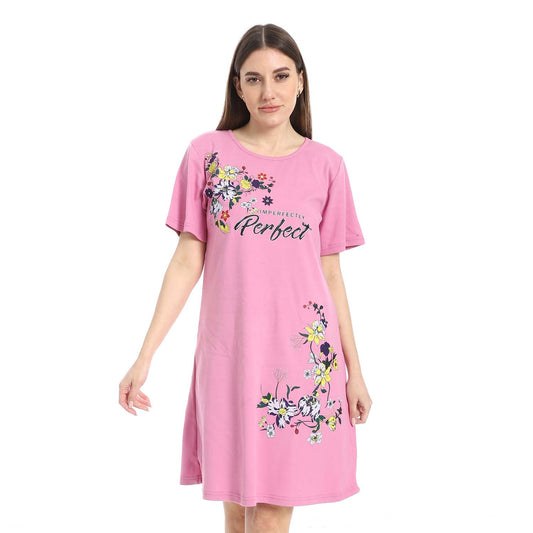 Printed Midi Sleepshirt - قميص نوم متوسط الطول مطبوع